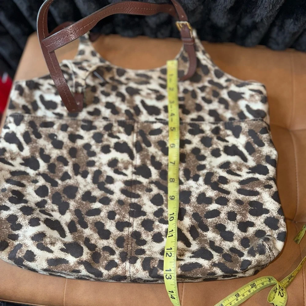 Michael Kors Leopard Print Tote with Brown Straps - Picture 8 of 9